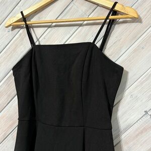 Black high low dress